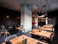 Partyraum: Design-Restaurant im Industrielook